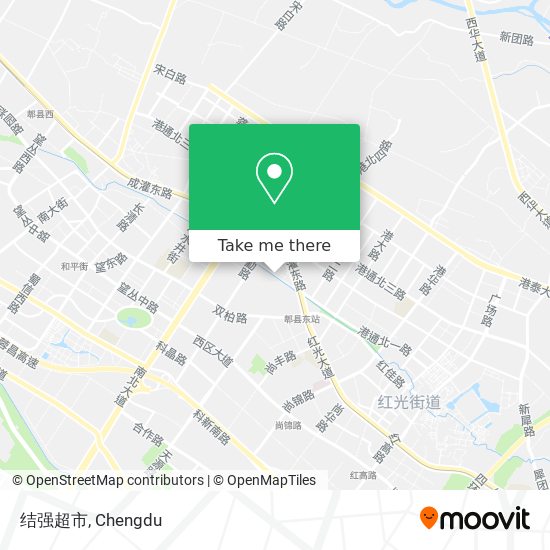 结强超市 map