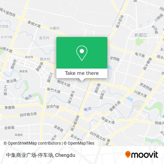 中集商业广场-停车场 map