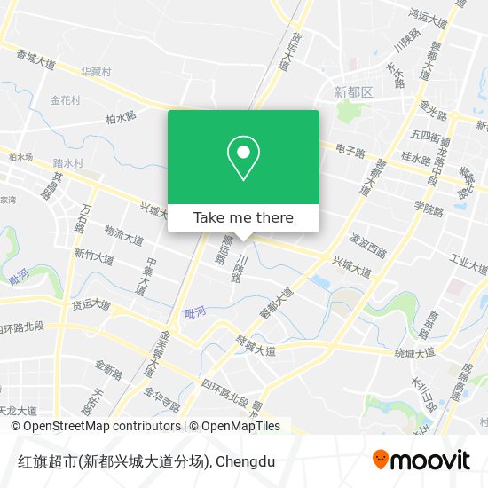红旗超市(新都兴城大道分场) map