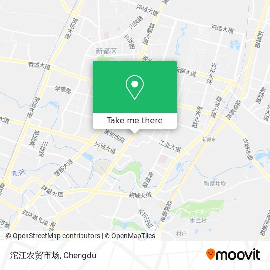 沱江农贸市场 map