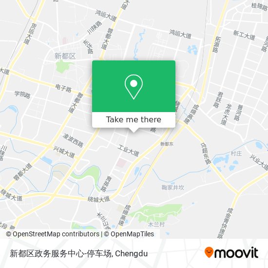 新都区政务服务中心-停车场 map