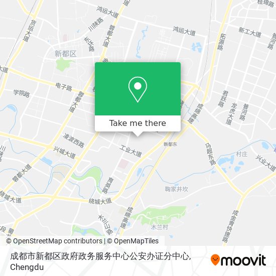 成都市新都区政府政务服务中心公安办证分中心 map