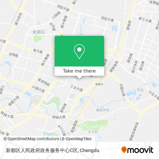 新都区人民政府政务服务中心C区 map