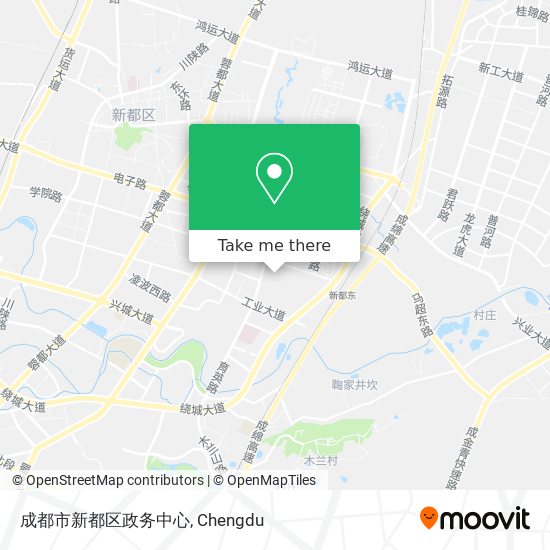 成都市新都区政务中心 map