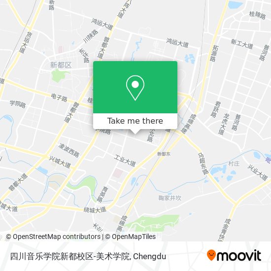 四川音乐学院新都校区-美术学院 map