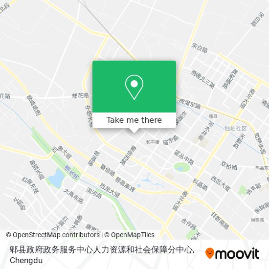 郫县政府政务服务中心人力资源和社会保障分中心 map