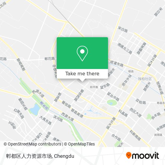 郫都区人力资源市场 map