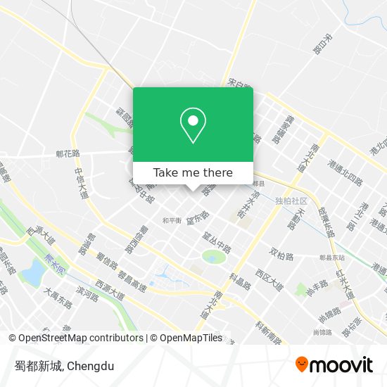 蜀都新城 map