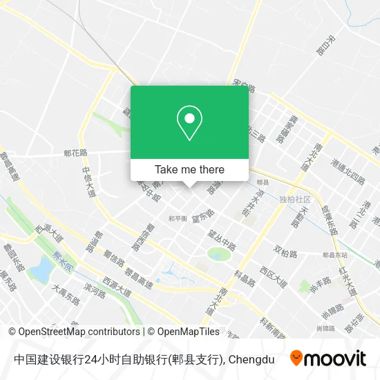 中国建设银行24小时自助银行(郫县支行) map