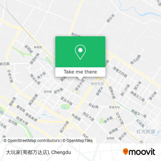 大玩家(蜀都万达店) map
