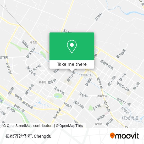 蜀都万达华府 map