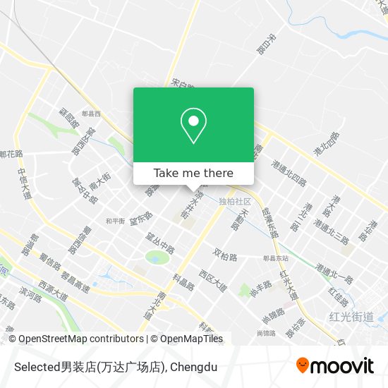 Selected男装店(万达广场店) map