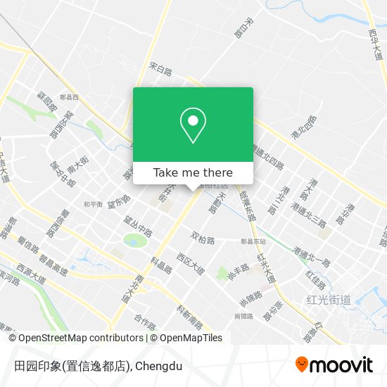 田园印象(置信逸都店) map