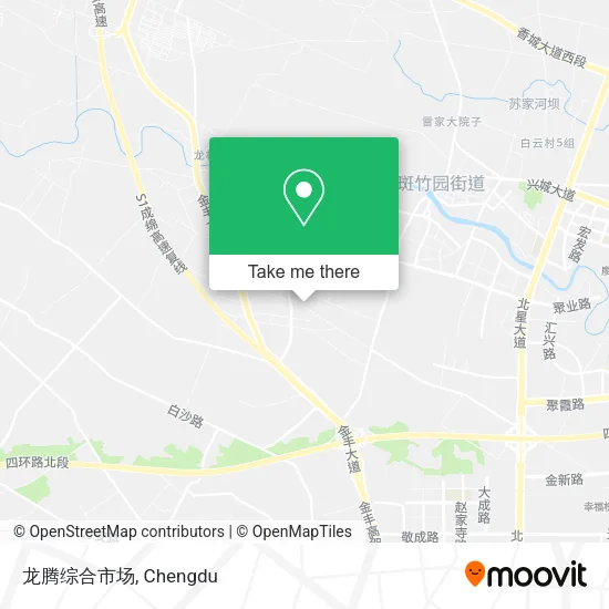 龙腾综合市场 map