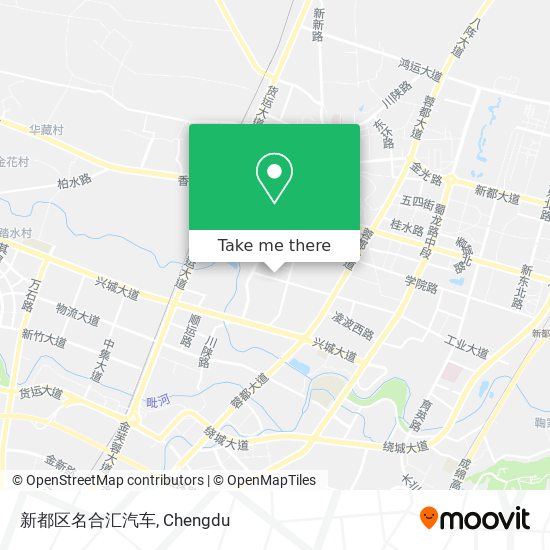 新都区名合汇汽车 map