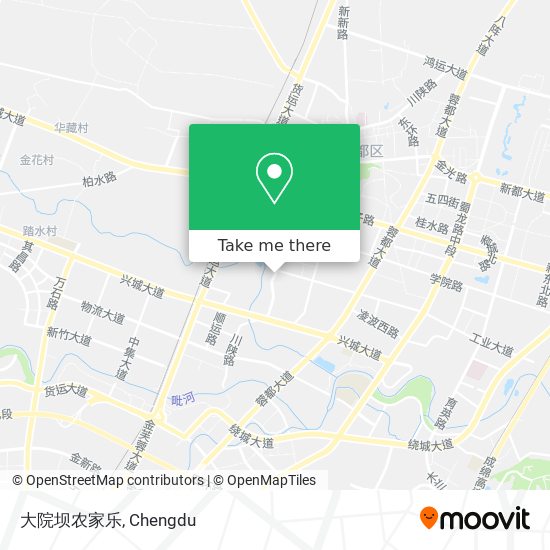 大院坝农家乐 map