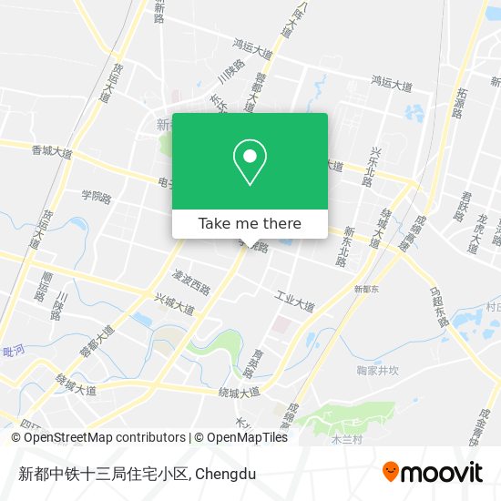 新都中铁十三局住宅小区 map