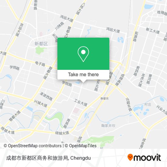 成都市新都区商务和旅游局 map