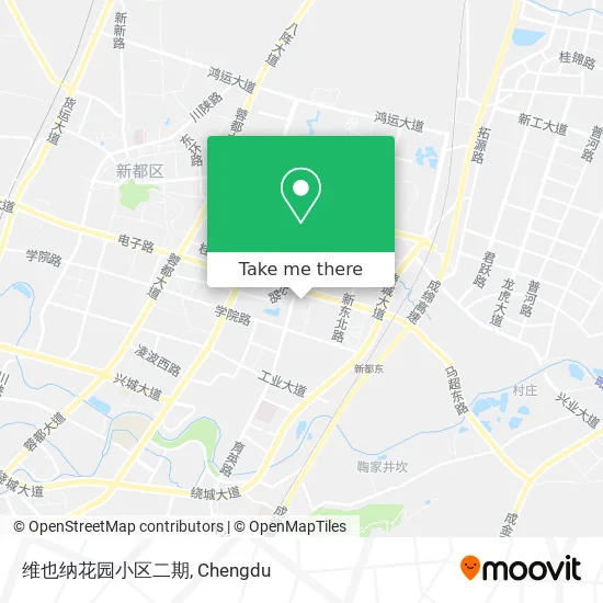 维也纳花园小区二期 map
