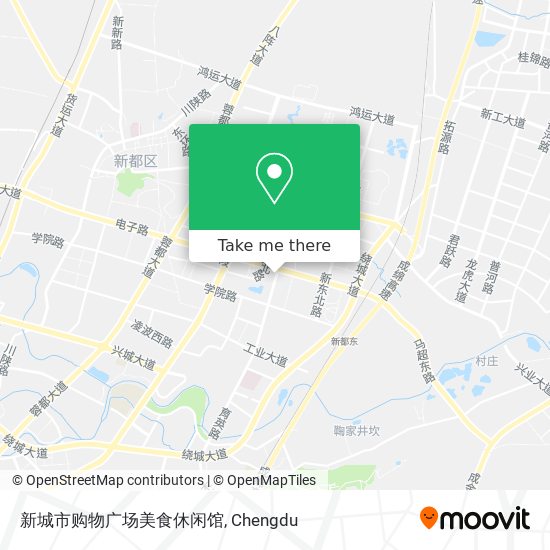 新城市购物广场美食休闲馆 map