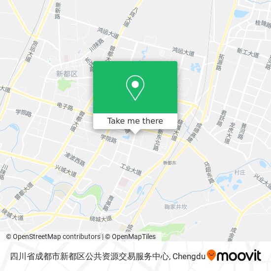 四川省成都市新都区公共资源交易服务中心 map