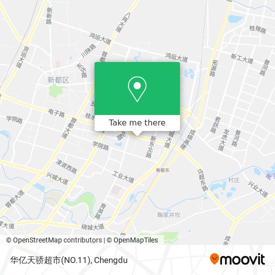 华亿天骄超市(NO.11) map