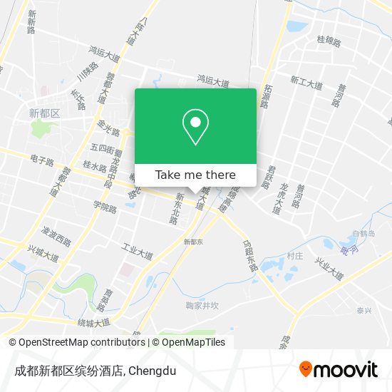 成都新都区缤纷酒店 map