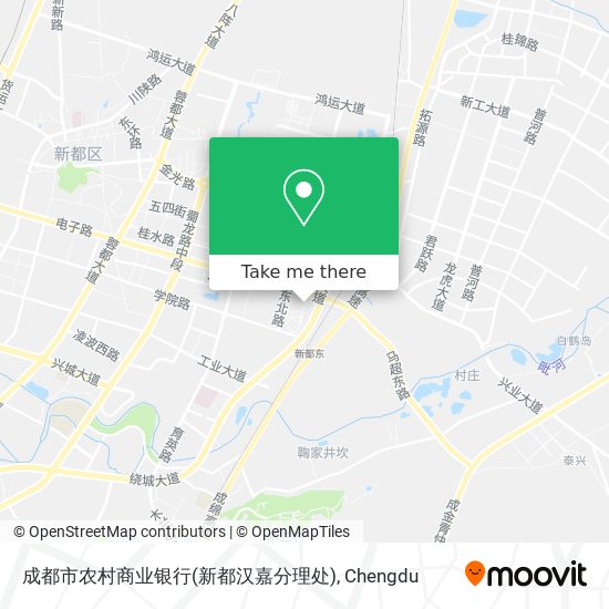 成都市农村商业银行(新都汉嘉分理处) map