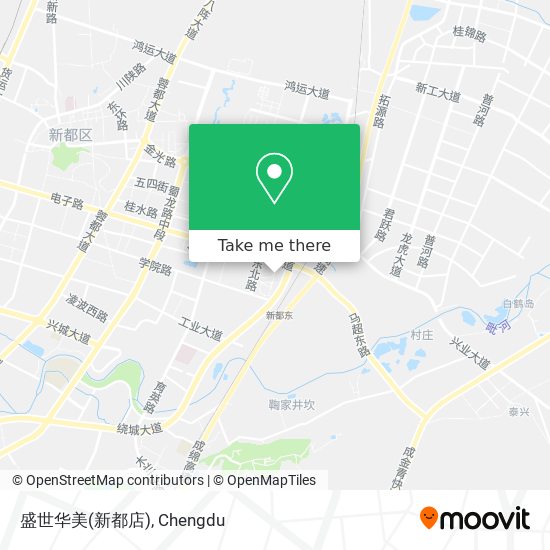 盛世华美(新都店) map