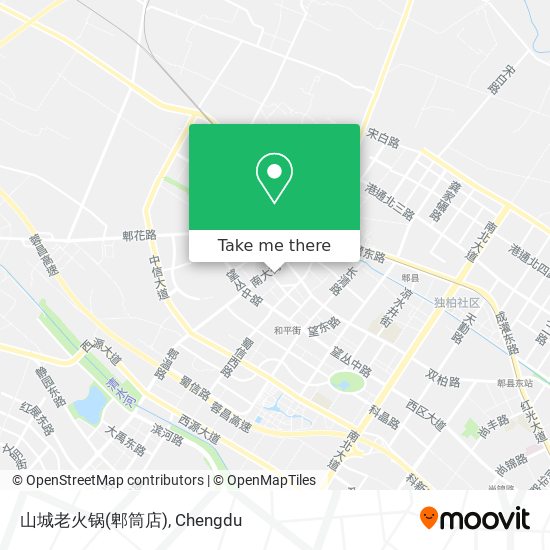 山城老火锅(郫筒店) map