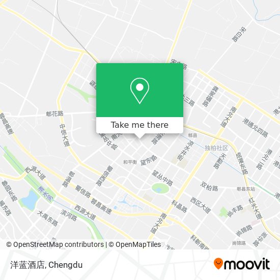 洋蓝酒店 map