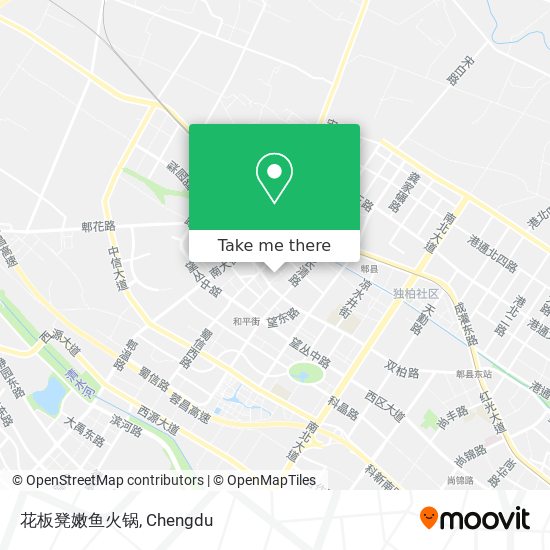 花板凳嫩鱼火锅 map