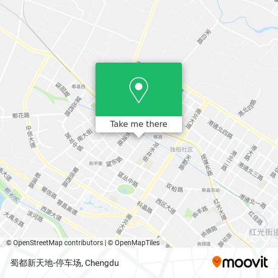 蜀都新天地-停车场 map
