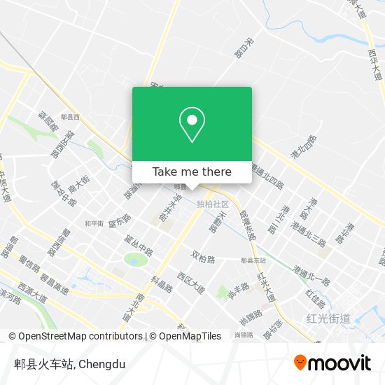 郫县火车站 map