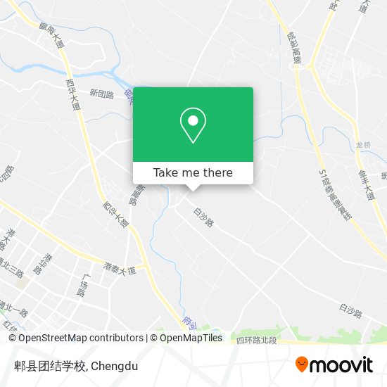 郫县团结学校 map