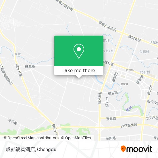 成都银巢酒店 map