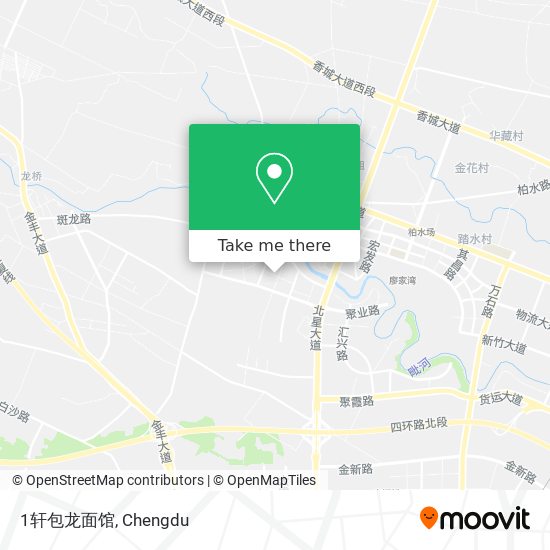 1轩包龙面馆 map