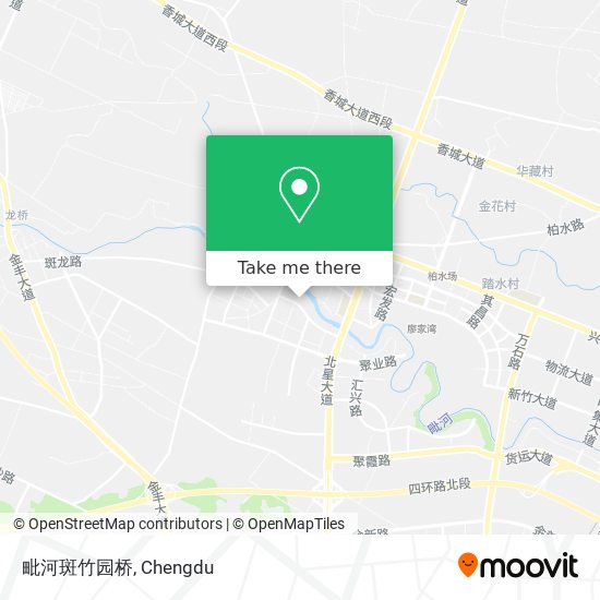 毗河斑竹园桥 map