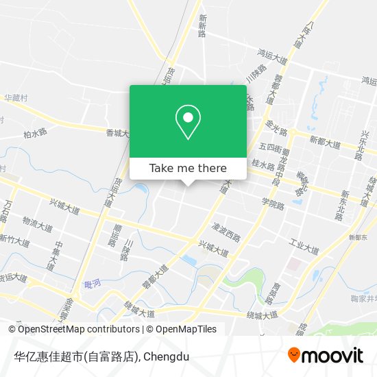华亿惠佳超市(自富路店) map