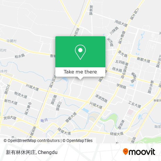 新有林休闲庄 map