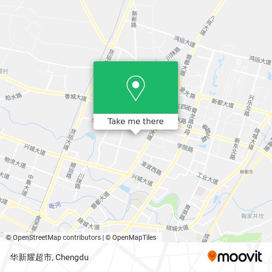华新耀超市 map