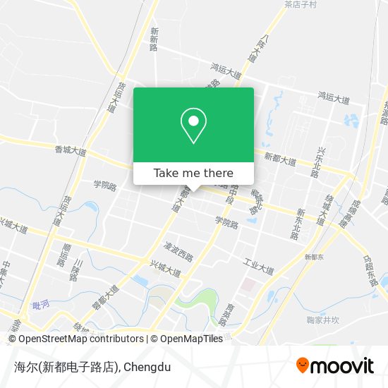 海尔(新都电子路店) map