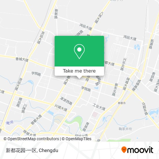 新都花园-一区 map