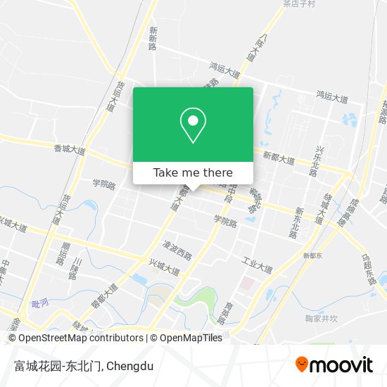 富城花园-东北门 map