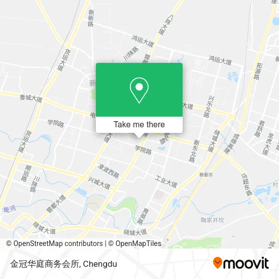 金冠华庭商务会所 map