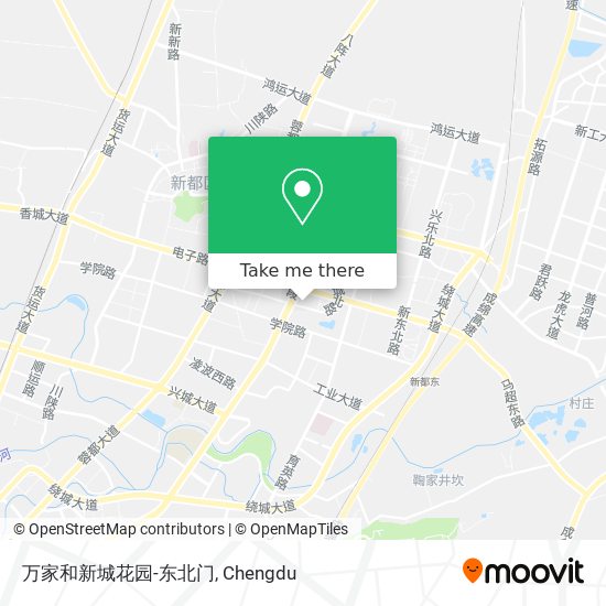 万家和新城花园-东北门 map
