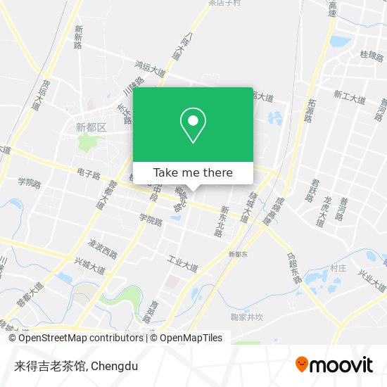 来得吉老茶馆 map