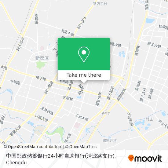 中国邮政储蓄银行24小时自助银行(清源路支行) map