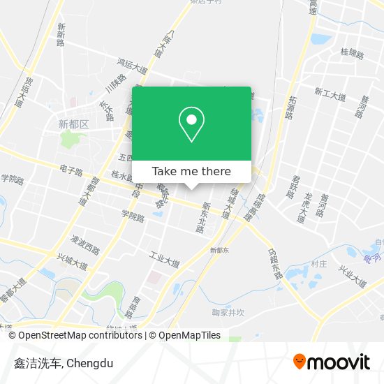 鑫洁洗车 map
