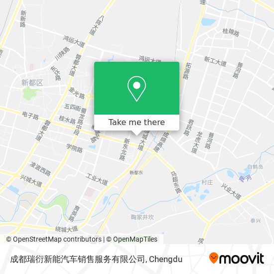 成都瑞衍新能汽车销售服务有限公司 map